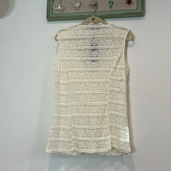 Lioness Lace Olsen Vest off white Womens size xl new w tags - Picture 7 of 9